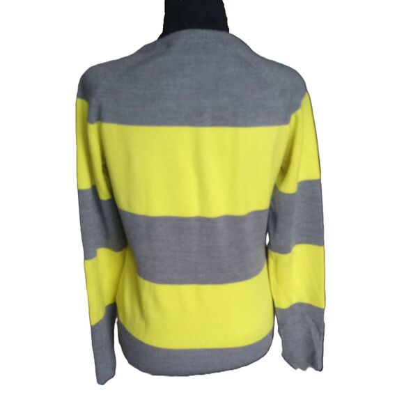 French Connection Women's Size Medium Long Sleeved Striped Sweater - Picture 2 of 8